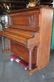 G54#11 Regent 1904 Upright Piano Burl Finish Knicks and Chips Condition of 7-8 #K-44027