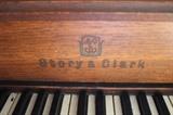 A19 #17 Story & Clark 40” 1976 Oak Console Piano *very rough finish* #528274 Condition of 5