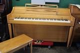B189 #5 Acrosonic by Baldwin 37” 1959  Bleached Mahogany Spinet Piano #664713 Condition 8/9