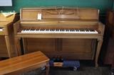 A19 #6 Wurlitzer 1964 42” Light Wood Console Piano #882038 Condition of 8