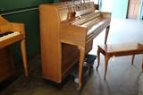 A19 #6 Wurlitzer 1964 42” Light Wood Console Piano #882038 Condition of 8