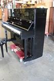 A54 #11 Kohler & Campbell by Samick 48” Model SKV48 1991 Black Hi Gloss Studio Upright Piano #IKH01549 Condition of 9/10