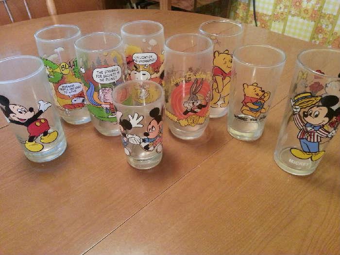 Character Glasses:  Mickey, Winnie the Pooh, Bugs Bunny...