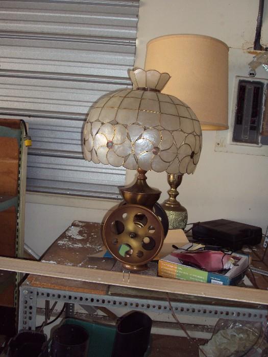 BRASS LAMPS, THERE IS A PAIR OF THESE