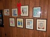 framed sheet music