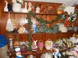 lots of artificial flowers and craft items