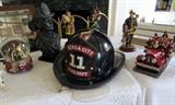 Vintage Genoa City Fireman's helmet
