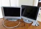 Two small Sony flat screens