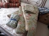 King comforter with shams and bedskirt