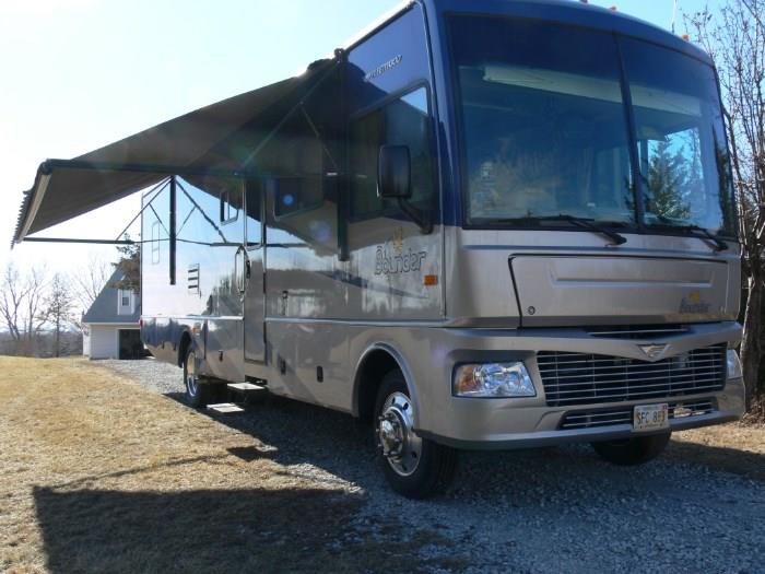 2008 Bounder, 18,950 miles, new tires, 2 slide outs, v10 gas, auto correcting satellite tracker, clean as a pin ready for this summers adventures.  $75,000 - will take offers prior to the sale, call Mike at 402-677-9450 to view.