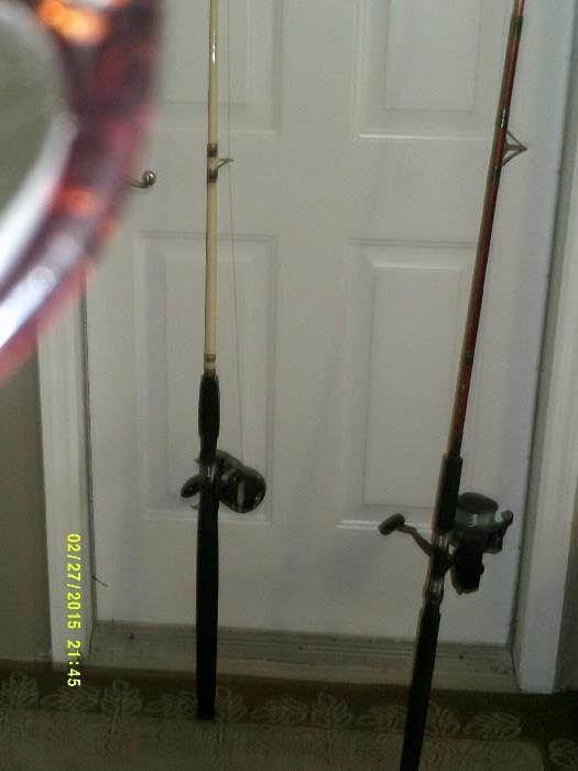 two rods and reels