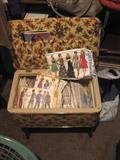Patterns and sewing chest