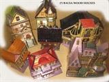 Balsa wood houses