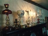 Bisque and figural lamps