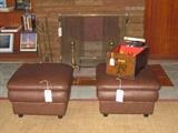 LEATHER OTTOMANS