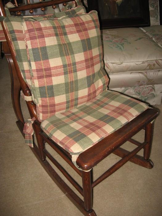 Rocker with cane seat