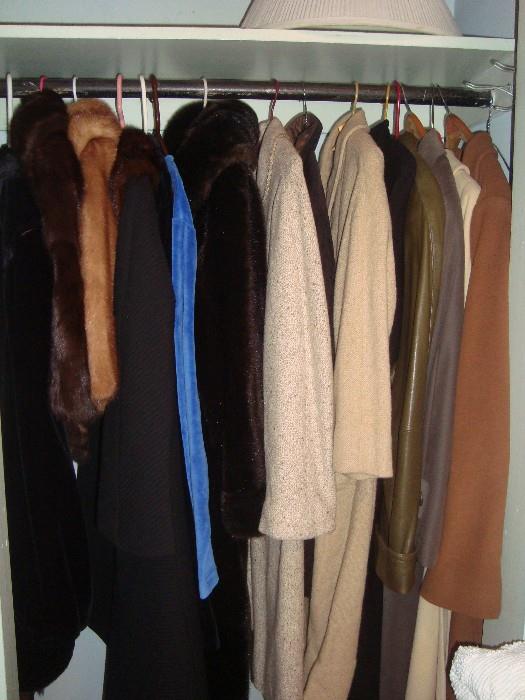 Vintage coats and furs.