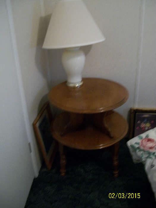 end table , lamp.