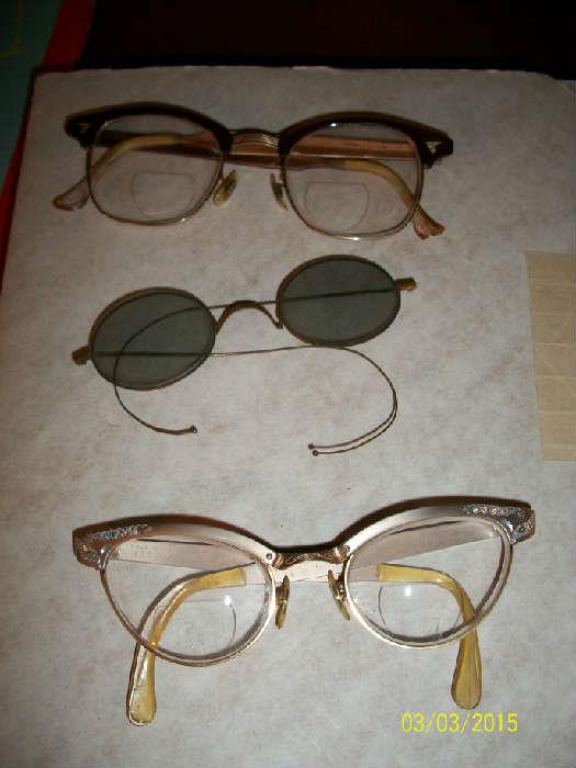 3 Vintage eye glasses