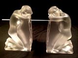 Lalique Nude Bookends