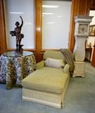 Chaise Lounge with Robert Allen Fabric and Trim