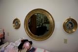 Round Gilt Mirror