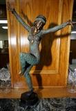 La Ventrie Cold Painted Bronze Deco Dancer Large