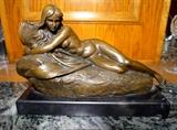 Milo Nude Woman Candle Holder European Bronze Finery