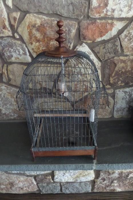 Hand made bird cage, made in the American South. Very special. 