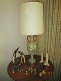 Pair of matching lamps, bell collection