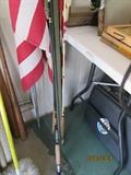 Fishing poles, rods