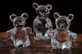 Crystal bears by Daum.