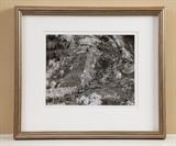 Paula Chamlee Black and white contact print from 8x10 negative,14x16" framed, signed and dated 1990
