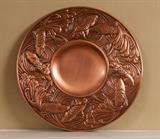 Circular Copper wall hanging, fish motif from St Anne Canada
