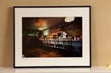 Montana Bar Scene photograph, framed and signed Joan B. Keffeler