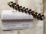 contemporary bracelet made with 1930's jet beads