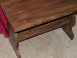 Wood side table