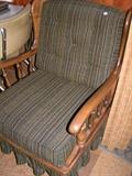 Wood cushion chair