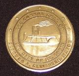 Dedication coin Gateway Arch May 25, 1968