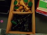 Chess set in wooden box