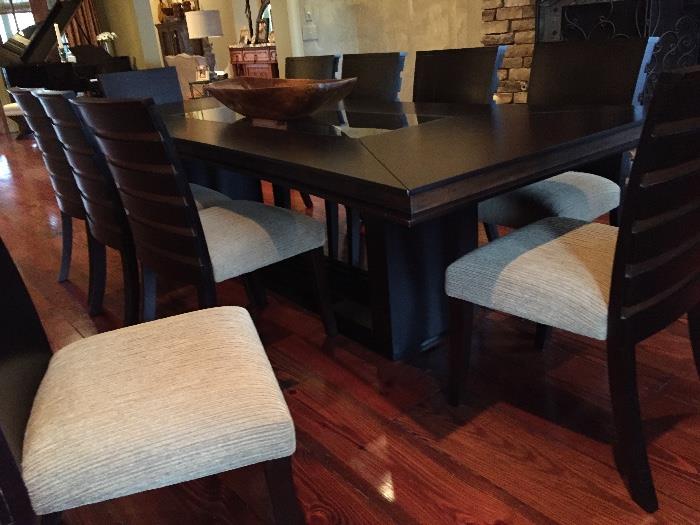 dining table and 10 chairs