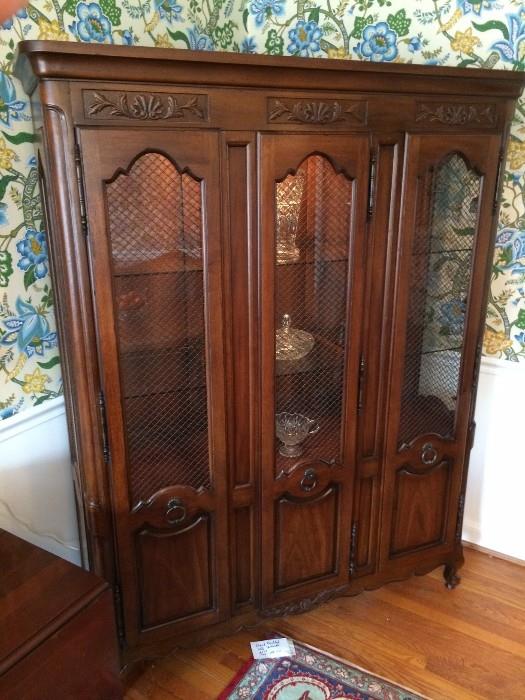 Drexel "French in the Country Manner" china cabinet