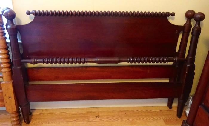 Solid cherry reel double bed with side rails from Mfg Fine Companyt in Louisville, KY.  Great condition.