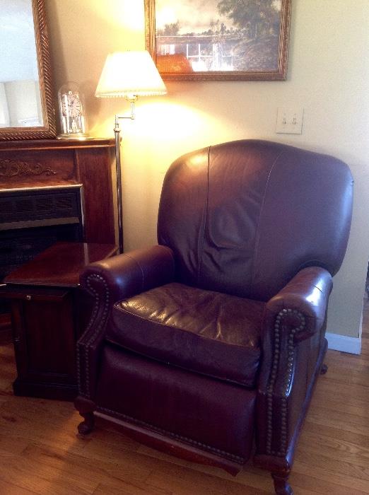 Thomasville leather recliner.