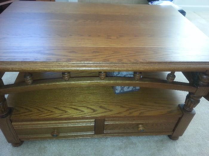 Nice oak coffee table great for family room