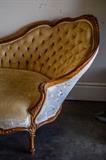 Settee, Brocade (back) and Velveteen Seat (front) $475