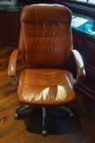 Gentleman's Office chair, leather, Adjustable and swivel . Paid $2200..$550.