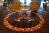 Round Burl Table paid $2300 new, offered at $1400