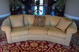Custom chenille sofas , circular form ,$1500 each , excellent condition