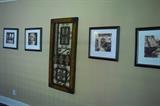 Upstairs gallery -decor items- Italian pencil signed photos and screen